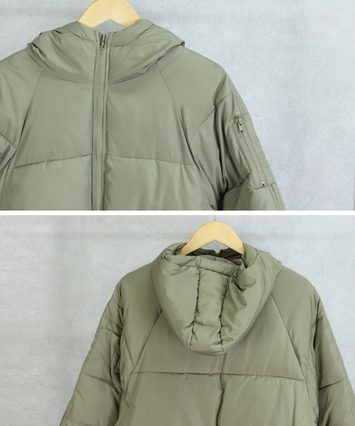 reca(レカ)の「ビッグシルエットダウンコート(ダウンジャケット/コート・レディース・ブラック/ベージュ/グリーン系その他・M/L)」の11枚目の写真