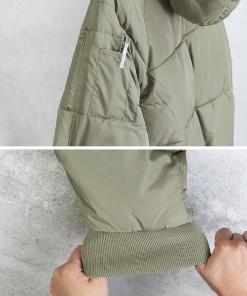 reca(レカ)の「ビッグシルエットダウンコート(ダウンジャケット/コート・レディース・ブラック/ベージュ/グリーン系その他・M/L)」の13枚目の写真