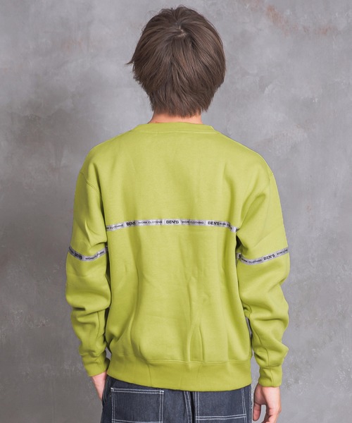 MinoriTY（マイノリティ）の「【BEN DAVIS】ルーズシルエット裏起毛リフレクタートレーナー（スウェット・メンズ・ブラック/アイボリー/グリーン系その他・M/L）」の14枚目の写真