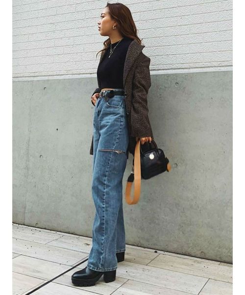 EVRIS（エヴリス）の「クロコワイドショルダーミニBAG（ショルダーバッグ・レディース・ブラック/ブラウン/ミント・FREE）」の5枚目の写真