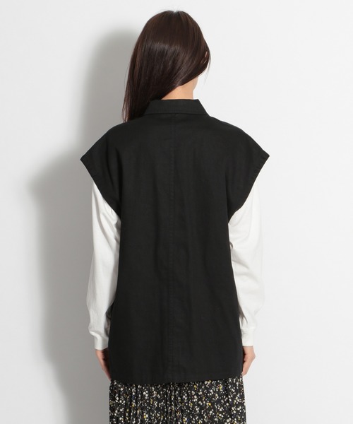 niko and...（ニコアンド）の「サファリワイドベスト（ベスト・レディース・カーキ/ブラック・MEDIUM/LARGE）」の8枚目の写真