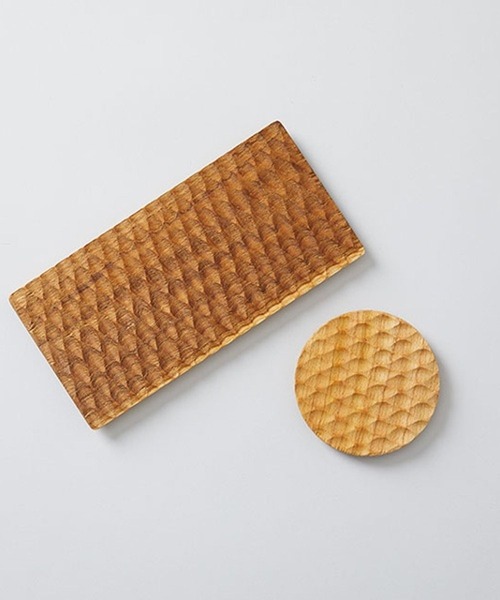 TODAY'S SPECIAL（トゥデイズスペシャル）の「ラウンド コースター/345432（ランチョンマット/テーブルウェア・レディース・ベージュ/ライトベージュ・FREE）」の4枚目の写真