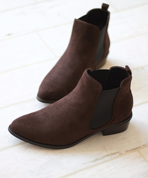 LibertyDoll(リバティードール)の「LiBERTYDOLL /3.5cmヒールサイドゴアブーツ(5448)(ブーツ・レディース・ブラック/ダークブラウン/グレイッシュベージュ/ブラウン/グレー/ブラック系その他/ブラウン系その他/キャメル/ワイン/ベージュ/ネイビー/グレー系その他/アイボリー/シルバー・LL/SS/S/M/L/3L/XL)」の8枚目の写真