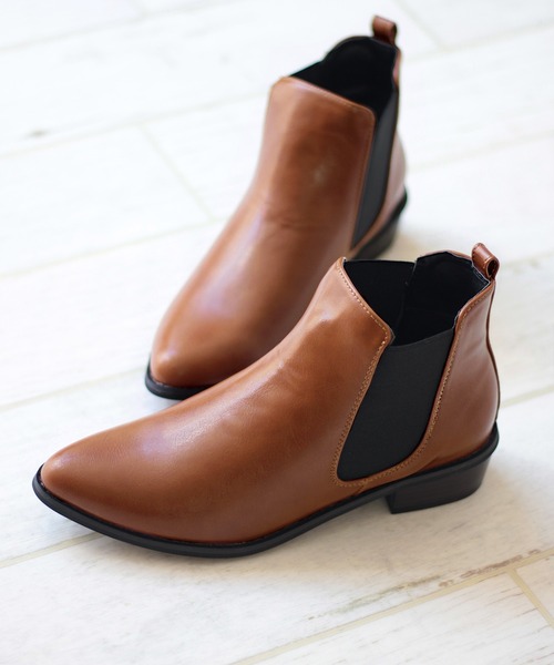 LibertyDoll(リバティードール)の「LiBERTYDOLL /3.5cmヒールサイドゴアブーツ(5448)(ブーツ・レディース・ブラック/ダークブラウン/グレイッシュベージュ/ブラウン/グレー/ブラック系その他/ブラウン系その他/キャメル/ワイン/ベージュ/ネイビー/グレー系その他/アイボリー/シルバー・LL/SS/S/M/L/3L/XL)」の12枚目の写真