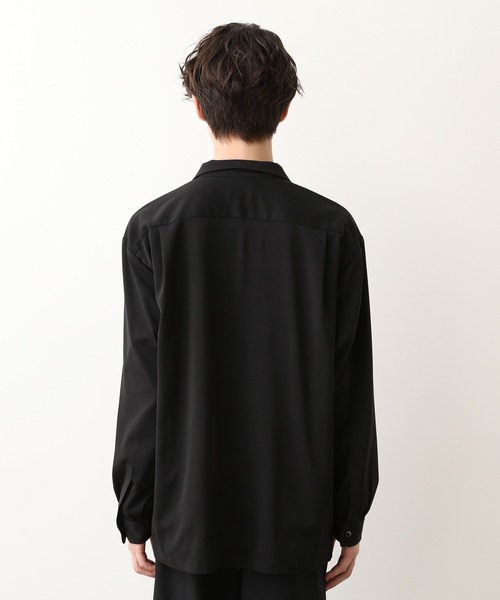 JUNRED(ジュンレッド)の「シルキードレープオープンカラーシャツ(シャツ/ブラウス・メンズ・サックスブルー/ダークブラウン/ベージュ/ブラック・L/S/M)」の17枚目の写真