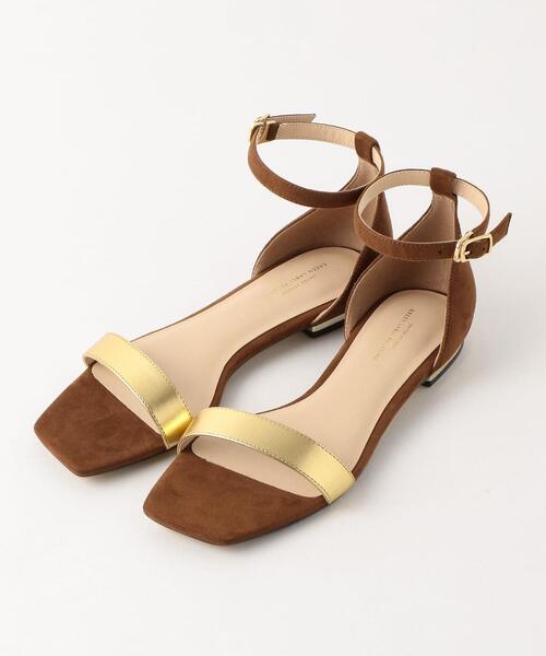 green label relaxing（グリーンレーベルリラクシング）の「◆FFC ベルトフラットサンダル(1.5cmヒール)（サンダル・レディース・シルバー/グレー/ブラック/ブラウン/ライム/イエロー・24cm/24.5cm/22cm/25cm/25.5cm/23cm/23.5cm/22.5cm）」の3枚目の写真