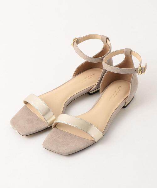 green label relaxing（グリーンレーベルリラクシング）の「◆FFC ベルトフラットサンダル(1.5cmヒール)（サンダル・レディース・シルバー/グレー/ブラック/ブラウン/ライム/イエロー・24cm/24.5cm/22cm/25cm/25.5cm/23cm/23.5cm/22.5cm）」の2枚目の写真