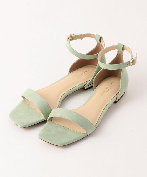 green label relaxing（グリーンレーベルリラクシング）の「◆FFC ベルトフラットサンダル(1.5cmヒール)（サンダル・レディース・シルバー/グレー/ブラック/ブラウン/ライム/イエロー・24cm/24.5cm/22cm/25cm/25.5cm/23cm/23.5cm/22.5cm）」の4枚目の写真