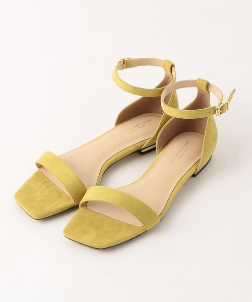 green label relaxing（グリーンレーベルリラクシング）の「◆FFC ベルトフラットサンダル(1.5cmヒール)（サンダル・レディース・シルバー/グレー/ブラック/ブラウン/ライム/イエロー・24cm/24.5cm/22cm/25cm/25.5cm/23cm/23.5cm/22.5cm）」の5枚目の写真