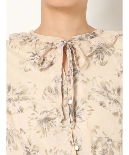 dazzlin（ダズリン）の「ラテフラワーマキシワンピース（ワンピース・レディース・ベージュ/オレンジ/グリーン・FREE）」の18枚目の写真