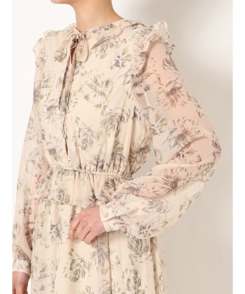 dazzlin（ダズリン）の「ラテフラワーマキシワンピース（ワンピース・レディース・ベージュ/オレンジ/グリーン・FREE）」の19枚目の写真