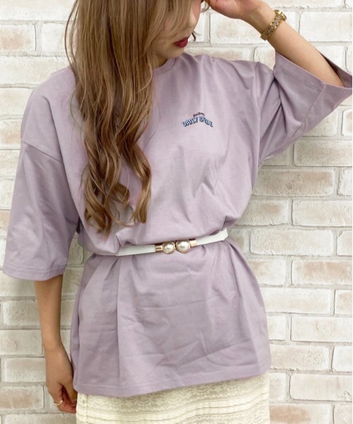 apres jour（アプレジュール）の「アソートＢＩＧＴシャツ【ZOZOTOWN限定アイテム】（Tシャツ/カットソー・レディース・ホワイト/チャコールグレー/ブラック/ライトホワイト/アイボリー/その他/ボルドー/モカ/ラベンダー/ホワイト系その他/グリーン系その他・フリー）」の9枚目の写真