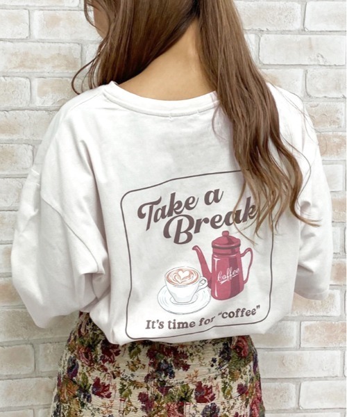 apres jour（アプレジュール）の「アソートＢＩＧＴシャツ【ZOZOTOWN限定アイテム】（Tシャツ/カットソー・レディース・ホワイト/チャコールグレー/ブラック/ライトホワイト/アイボリー/その他/ボルドー/モカ/ラベンダー/ホワイト系その他/グリーン系その他・フリー）」の3枚目の写真