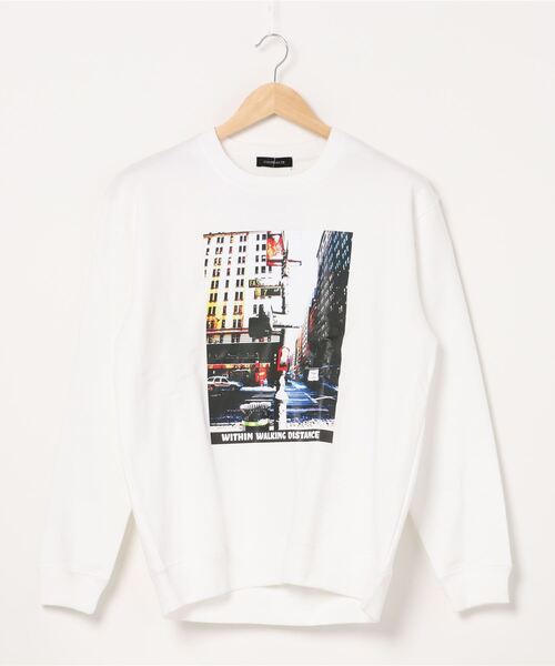 【セール】フロント プリント スウェット クルーネック プルオーバー トレーナー メンズ レディース（スウェット）｜BEATJIVE（ビートジャイブ）