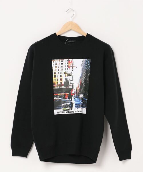 BEATJIVE（ビートジャイブ）の「フロント プリント スウェット クルーネック プルオーバー トレーナー メンズ レディース（スウェット・レディース・ホワイト/ブラック・LARGE/MEDIUM）」の6枚目の写真