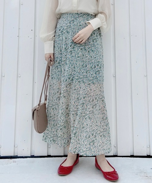 EPIMI E'PIMMY（エピミエピミー）の「《Set upにも》フラワーマーメイドスカート（スカート・レディース・ブラック/ブラウン/オフホワイト/グリーン・MEDIUM）」の4枚目の写真