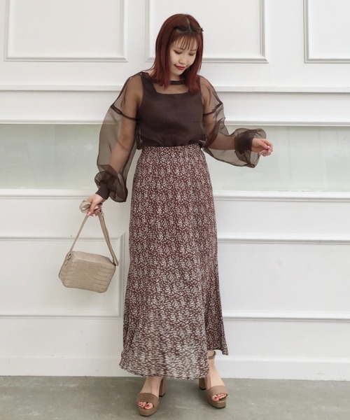 EPIMI E'PIMMY（エピミエピミー）の「《Set upにも》フラワーマーメイドスカート（スカート・レディース・ブラック/ブラウン/オフホワイト/グリーン・MEDIUM）」の22枚目の写真