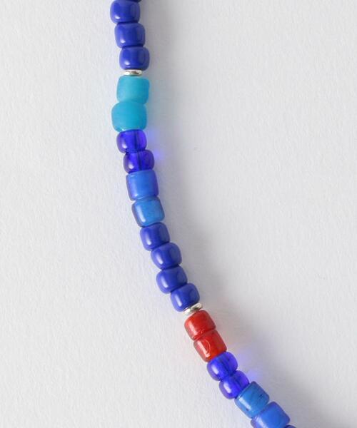 BEAUTY&YOUTH UNITED ARROWS（ビューティーアンドユースユナイテッドアローズ）の「BY ビーズ ネックレス（ネックレス・メンズ・ネイビー/ダークグリーン・FREE）」の3枚目の写真