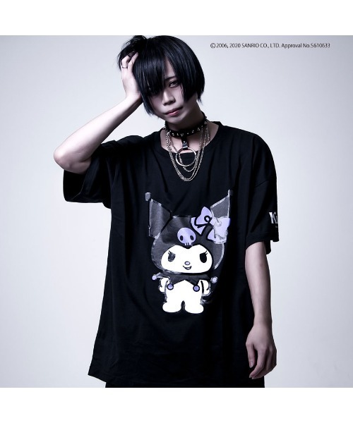 sanrio（サンリオ）の「†サンリオキャラクタースペシャルアイテム†オリジナル『クロミＴシャツ 』/半袖Tシャツ/オーバーサイズカットソー（Tシャツ/カットソー・レディース・ブラック・FREE）」の6枚目の写真