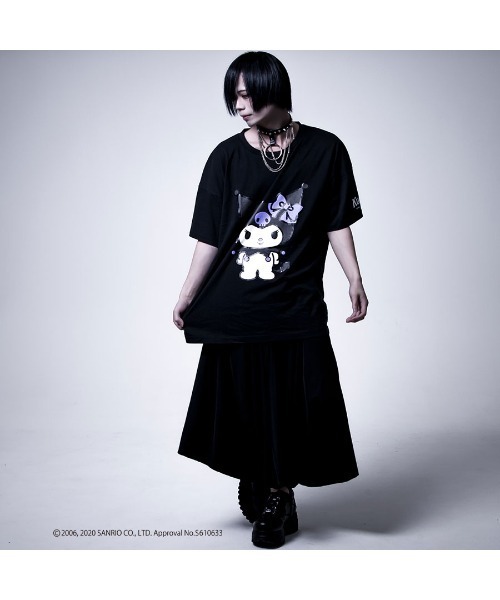 sanrio（サンリオ）の「†サンリオキャラクタースペシャルアイテム†オリジナル『クロミＴシャツ 』/半袖Tシャツ/オーバーサイズカットソー（Tシャツ/カットソー・レディース・ブラック・FREE）」の4枚目の写真