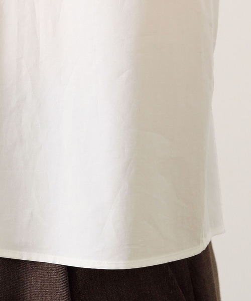 FRAPBOIS（フラボア）の「プレフラシャツ（シャツ/ブラウス・レディース・ホワイト/ブラック・1/2）」の7枚目の写真