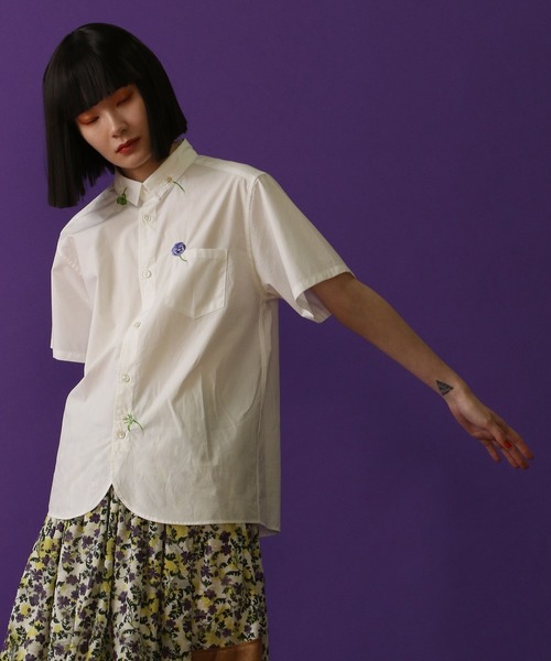 FRAPBOIS（フラボア）の「プレフラシャツ（シャツ/ブラウス・レディース・ホワイト/ブラック・1/2）」の18枚目の写真