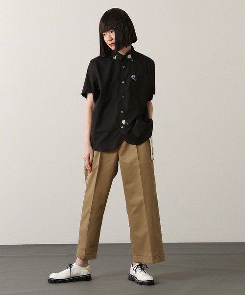 FRAPBOIS（フラボア）の「プレフラシャツ（シャツ/ブラウス・レディース・ホワイト/ブラック・1/2）」の21枚目の写真