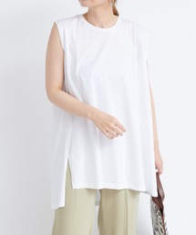 DouDou | アシメヘムチュニックタンク(Tシャツ/カットソー)