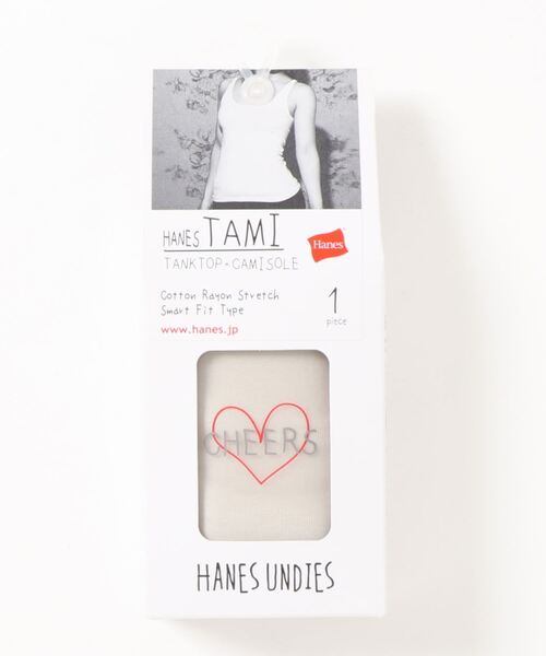 HANES(ヘインズ)の「【HANES/ヘインズ】1P UNDIES TAMI HW2-K201 キャミソール/タンクトップ 1枚(キャミソール・レディース・ホワイト/グレー/ブラック/ベージュ・FREE)」の4枚目の写真