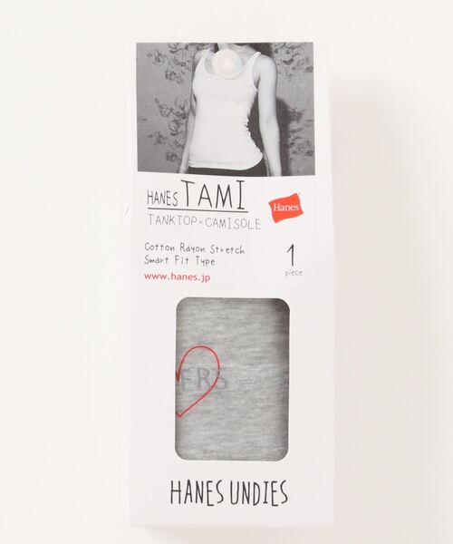 HANES(ヘインズ)の「【HANES/ヘインズ】1P UNDIES TAMI HW2-K201 キャミソール/タンクトップ 1枚(キャミソール・レディース・ホワイト/グレー/ブラック/ベージュ・FREE)」の3枚目の写真