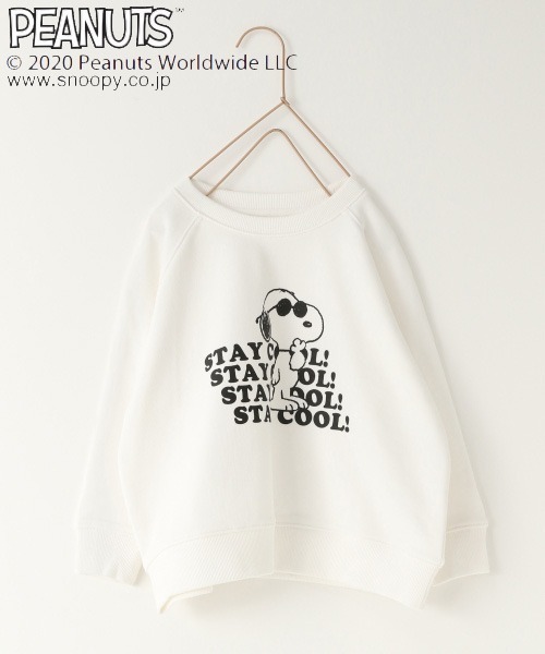 LOWRYS FARM(ローリーズファーム)の「PEANUTSクループルオーバー 919939(スウェット・キッズ・ホワイト/ブラック/ブルー・MEDIUM/LARGE/X-LARGE)」の2枚目の写真