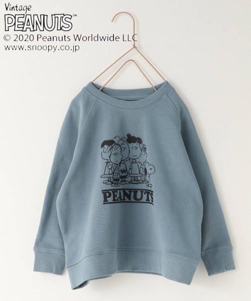 LOWRYS FARM(ローリーズファーム)の「PEANUTSクループルオーバー 919939(スウェット・キッズ・ホワイト/ブラック/ブルー・MEDIUM/LARGE/X-LARGE)」の1枚目の写真