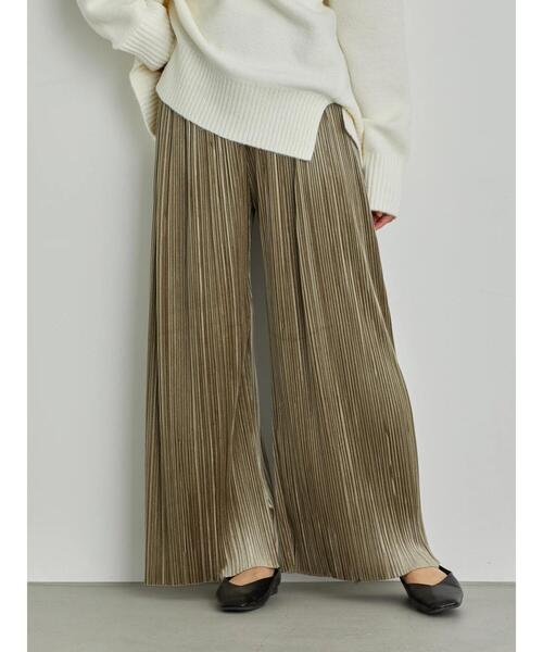 AMERICAN HOLIC（アメリカンホリック）の「プリーツワイドパンツ（その他パンツ・レディース・チャコールグレー/モカ/グレイッシュベージュ・MEDIUM/LARGE）」の8枚目の写真