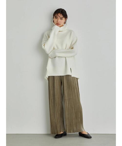 AMERICAN HOLIC（アメリカンホリック）の「プリーツワイドパンツ（その他パンツ・レディース・チャコールグレー/モカ/グレイッシュベージュ・MEDIUM/LARGE）」の13枚目の写真