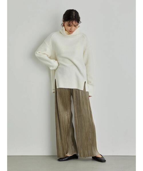 AMERICAN HOLIC（アメリカンホリック）の「プリーツワイドパンツ（その他パンツ・レディース・チャコールグレー/モカ/グレイッシュベージュ・MEDIUM/LARGE）」の15枚目の写真