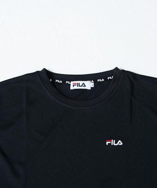 FILA(フィラ)の「【FILA/フィラ】ワンポイント デカロゴ プリント ドライ 長袖 Tシャツ ロンT クルーネック(Tシャツ/カットソー・レディース・ホワイト/ブラック/ネイビー/サックスブルー/ホワイト系その他/ブラック系その他/ブルー系その他/ピンク系その他/ライトピンク/ブルー系その他2・LL/M/L)」の12枚目の写真