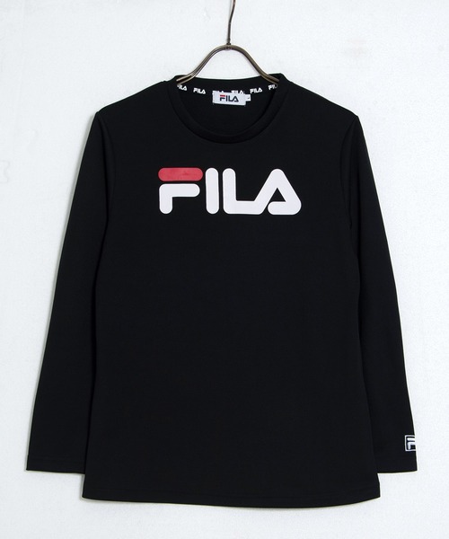 FILA(フィラ)の「【FILA/フィラ】ワンポイント デカロゴ プリント ドライ 長袖 Tシャツ ロンT クルーネック(Tシャツ/カットソー・レディース・ホワイト/ブラック/ネイビー/サックスブルー/ホワイト系その他/ブラック系その他/ブルー系その他/ピンク系その他/ライトピンク/ブルー系その他2・LL/M/L)」の17枚目の写真
