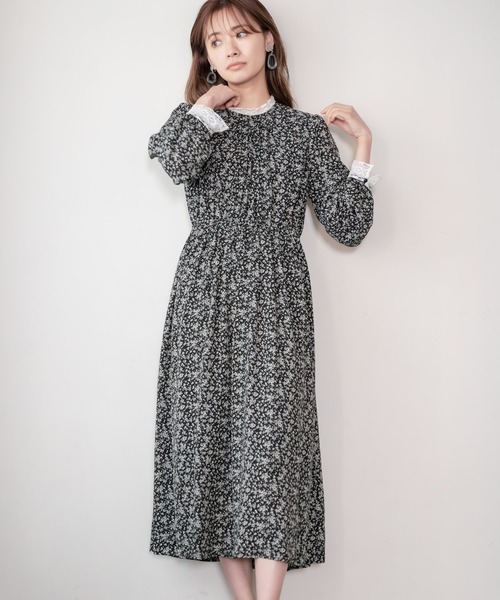 セール レースカラーモノトーンワンピース ワンピース Mysty Woman ミスティウーマン のファッション通販 Zozotown