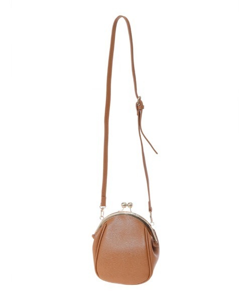 fifth(フィフス)の「がま口ポシェットバッグ(ショルダーバッグ・レディース・キャメル/ホワイト・FREE)」の1枚目の写真