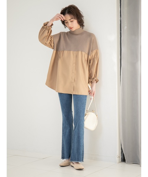 fifth(フィフス)の「がま口ポシェットバッグ(ショルダーバッグ・レディース・キャメル/ホワイト・FREE)」の10枚目の写真