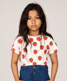Mini Rodini（ミニロディーニ）の「mini rodini / いちご Tシャツ（Tシャツ/カットソー・キッズ）」