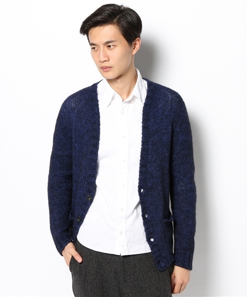 ESTNATION（エストネーション）の「LANEUS ニットカーティガン（カーディガン/ボレロ・メンズ・ブルー/レッド・46/44）」の6枚目の写真
