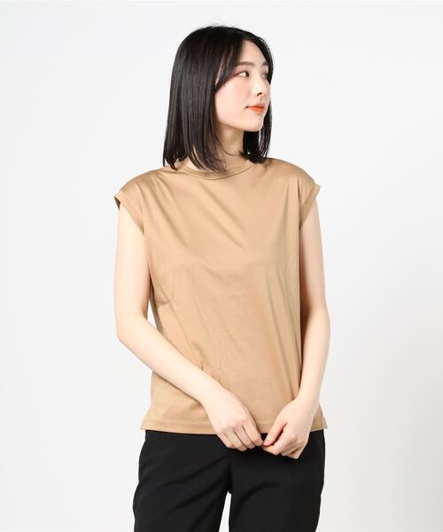 エストネーション　ESTNATION コットンスムースコクーンフーディー　グレー ESTNATION｜エストネーションのTシャツ/カットソー（クルー