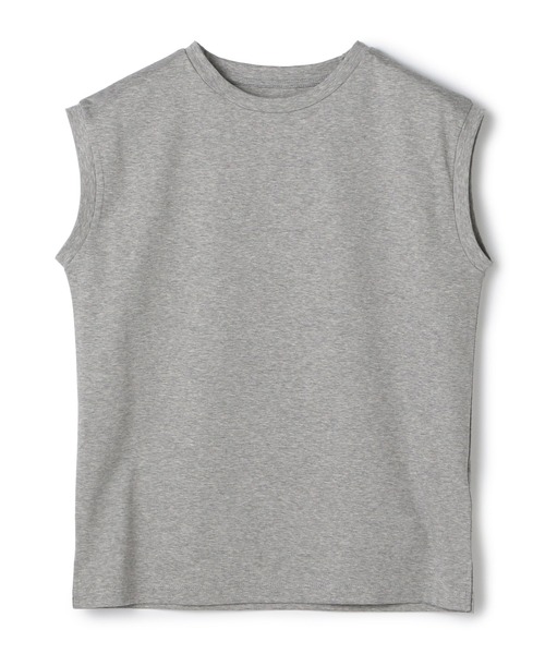 ESTNATION(エストネーション)の「ESTNATION / コットンスムースノースリーブTシャツ(Tシャツ/カットソー・レディース・ブラック/ネイビー/オフホワイト/キャメル/ダークブラウン/ライトグレー・FREE)」の12枚目の写真
