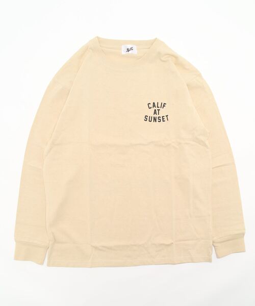 B.I.D.(ビーアイディー)の「《Bl》バックプリント長袖Tシャツ クルーネック(Tシャツ/カットソー・メンズ・ホワイト/ブラック/グレー/ベージュ・MEDIUM/LARGE)」の4枚目の写真