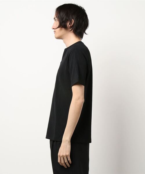 MONSIEUR NICOLE（ムッシュニコル）の「ブリスターメランジジャカードTシャツ（Tシャツ/カットソー・メンズ・ブラック/ブラウン/ホワイト/グレー/テラコッタ/ダークブルー・MEDIUM/LARGE/X-LARGE）」の15枚目の写真