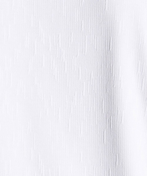 MONSIEUR NICOLE（ムッシュニコル）の「ブリスターメランジジャカードTシャツ（Tシャツ/カットソー・メンズ・ブラック/ブラウン/ホワイト/グレー/テラコッタ/ダークブルー・MEDIUM/LARGE/X-LARGE）」の10枚目の写真