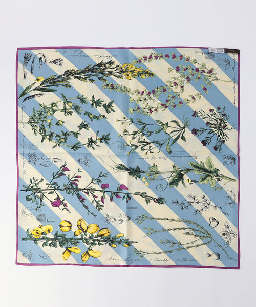 manipuri（マニプリ）の「【manipuri/ マニプリ】シルクリバーシブルスカーフ（バンダナ/スカーフ・レディース・パープル系その他3/ベージュ系その他3/イエロー系その他3・FREE）」の5枚目の写真