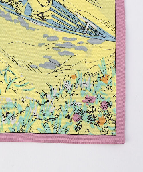 manipuri（マニプリ）の「【manipuri/ マニプリ】シルクリバーシブルスカーフ（バンダナ/スカーフ・レディース・パープル系その他3/ベージュ系その他3/イエロー系その他3・FREE）」の8枚目の写真