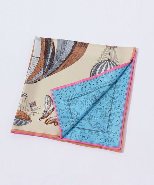 manipuri（マニプリ）の「【manipuri/ マニプリ】シルクリバーシブルスカーフ（バンダナ/スカーフ・レディース・パープル系その他3/ベージュ系その他3/イエロー系その他3・FREE）」の17枚目の写真